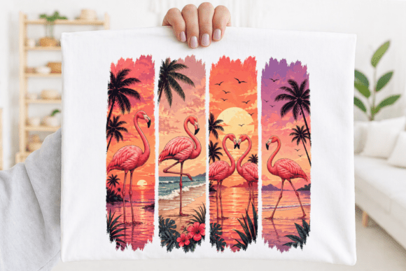 Download Tropical Flamingo Sunset Beach PNG - Beach png Collection