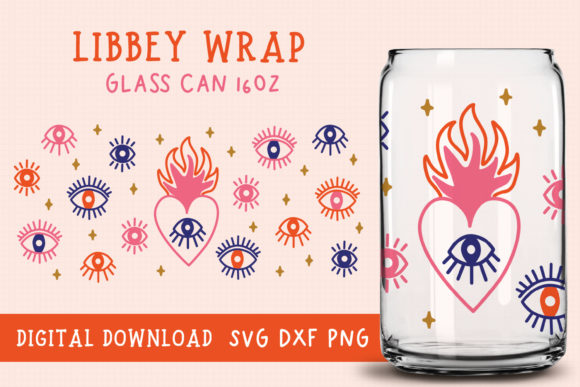 Download Eye Heart Libbey Full Wrap Cutfile Svg - Full wrap Collection