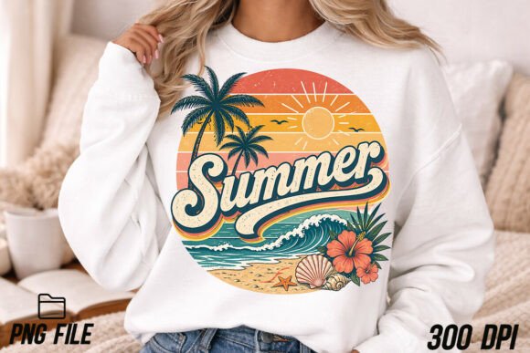 Download Vintage Sunset Summer Beach PNG - Beach png Collection